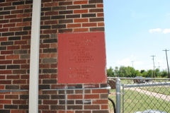 Anadarko Lincoln School cornerstone